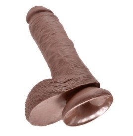 Fallo realistico Dildo king cock Brown 8 Whit balls - Falli Realist...