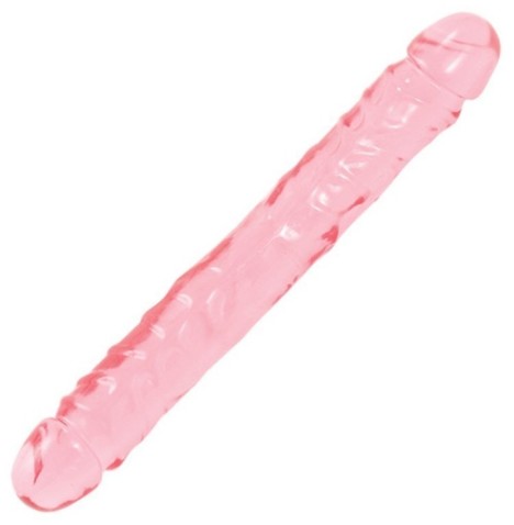 Fallo doppio Dildo crystal jellies double dong 12 pink - Falli - Se...