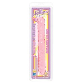 Fallo doppio Dildo crystal jellies double dong 12 pink - Falli - Se...