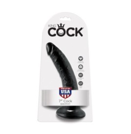 Fallo Realistico dildo nero king Cock Vaginale anale con ventosa 7 black