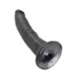 Fallo Realistico dildo nero king Cock Vaginale anale con ventosa 7 black