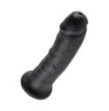 Fallo vaginale king cock realistico dildo vaginale con ventosa 8 Nero black