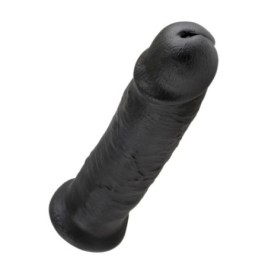 Fallo realistico Vaginale maxi dildo con ventosa king cock 10 nero ...