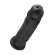 Fallo realistico Vaginale maxi dildo con ventosa king cock 10 nero big xxl