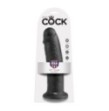 Fallo realistico Vaginale maxi dildo con ventosa king cock 10 nero big xxl