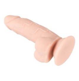 dildo con ventosa e testicoli realistico nature skin bendable - Fal...