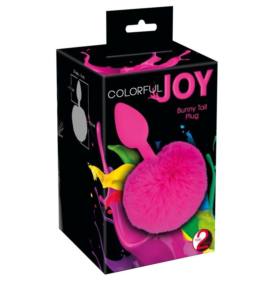 Colorful Joy Bunny Tail Plug You2Toys