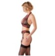 lingerie intimo donna nero rosso aperto Abierta Fina