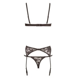 lingerie intimo donna tre pezzi nero HEBE SET - Intimo Donna Sexy -...