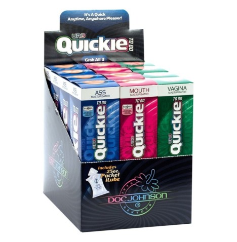 kit masturbatore ano vagina bocca Quickie To Go Display 1 - Masturb...