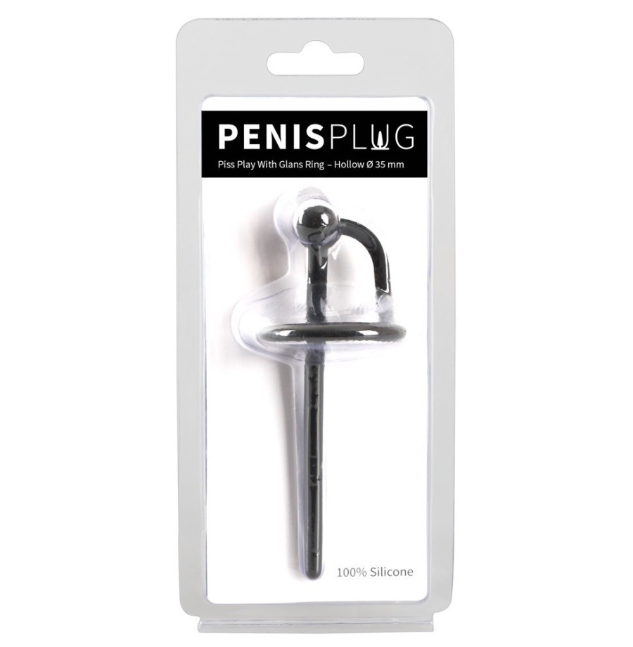 Penis plug dilatatore Piss Play con anello