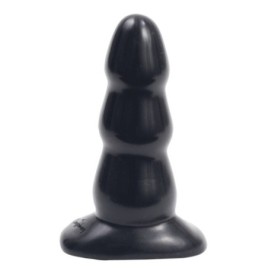 Fallo dildo Tripple Ripple Butt Plug M black - Plug Anale - Sexy Sh...