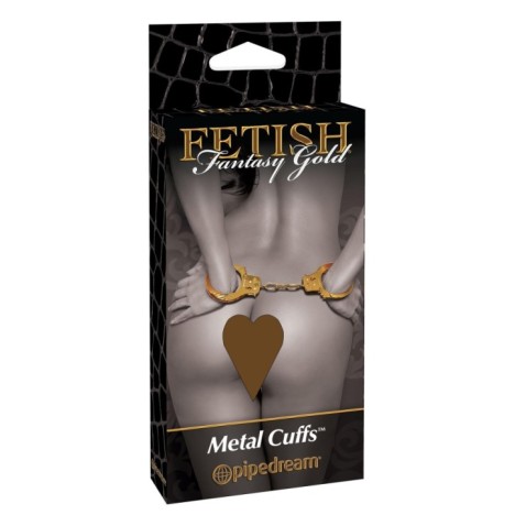 Manette oro fetish fantasy metal cuffs gold - Manette - Sexy Shop I...