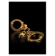 Manette oro fetish fantasy metal cuffs gold