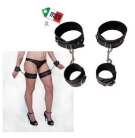 Manette in pelle vera bondage con cosciere fetish mase in italy - C...