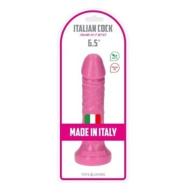 fallo realistico con ventosa dildo rosa pink italian cock 6,5 - Fal...