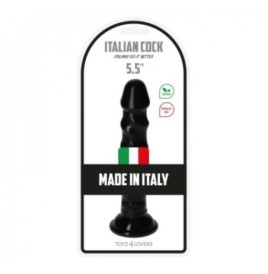 dildo realistico nero con ventosa Italian Cock 5.5'' Nero - Falli R...