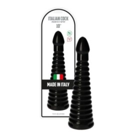 Plug anale dildo Italian Cock 10'' Nero - Plug Anale - Sexy Shop In...