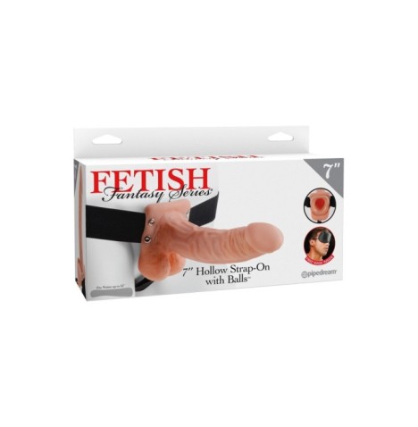 dildo fallo indossabile inch Hollow Strap-On Balls flesh - Falli St...