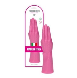 Fallo anale fisting dildo hand Italian Cock 11'' Rosa - Falli Anali...