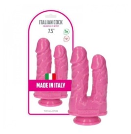 Fallo doppio dildo Italian Cock 7.5'' Rosa pink - Falli Doppi - Sex...