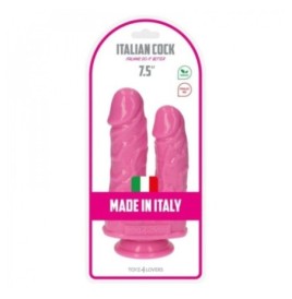 Fallo doppio dildo Italian Cock 7.5'' Rosa pink - Falli Doppi - Sex...