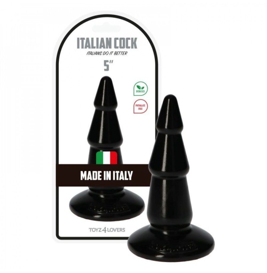 Plug Fallo black Italian Cock 5'' Nero