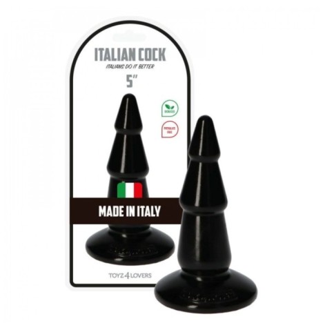 Plug Fallo black Italian Cock 5'' Nero - Falli Anali - Sexy Shop In...