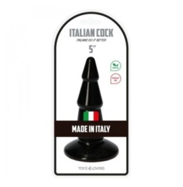 Plug Fallo black Italian Cock 5'' Nero - Falli Anali - Sexy Shop In...