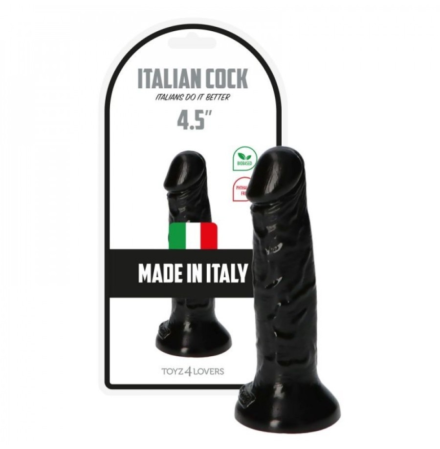 Fallo dildo black Italian Cock 4.5'' Nero