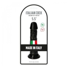 Fallo realistico black Italian Cock 5.5'' Nero - Falli Realistici -...