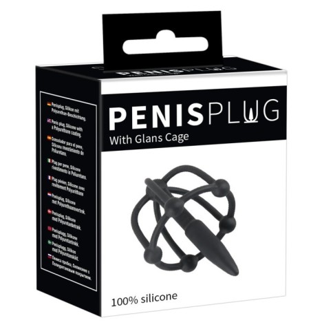 spina dilatatore Penis Plug with Glans Cage - Anelli Fallici - Sexy...