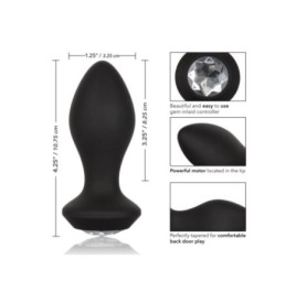 plug in silicone Vibrating Crystal Probe black - Falli Anali - Sexy...