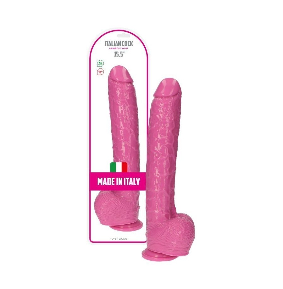 Fallo maxi dildo pink Italian Cock 15.5'' Rosa