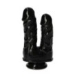 Fallo dildo doppio black Italian Cock 6'' Nero