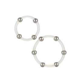 set anelli fallici Steel Beaded Silicone Ring Set - Anelli Fallici ...