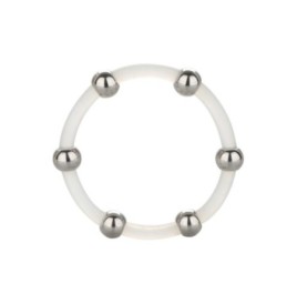 Anello fallico Steel Beaded Silicone Ring XL - Anelli Fallici - Sex...