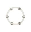 Anello fallico Steel Beaded Silicone Ring XL