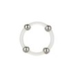 anello fallico Steel Beaded Silicone Ring L