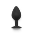 fallo anale plug in silicone nero anal stimolatore per uomo e donna black sexy