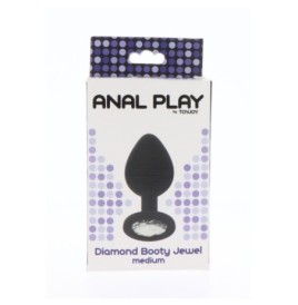 fallo anale plug in silicone nero anal stimolatore per uomo e donna...