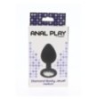 fallo anale plug in silicone nero anal stimolatore per uomo e donna black sexy