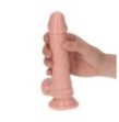 Fallo realistico vaginale anale con testicoli dildo con ventosa pene finto 6 " made in italy