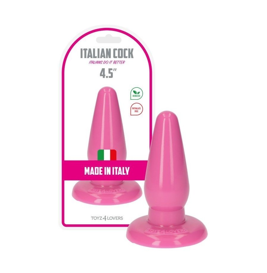 plug rosa grande con ventosa morbido dildo anale a piramide impermeabile pink