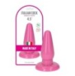 plug rosa grande con ventosa morbido dildo anale a piramide impermeabile pink