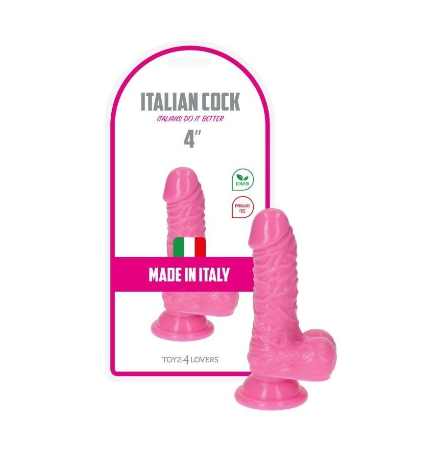 dildo piccolo rosa morbido con ventosa e testicoli fallo mini pene finto pink