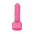 dildo piccolo rosa morbido con ventosa e testicoli fallo mini pene finto pink