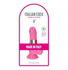 dildo piccolo rosa morbido con ventosa e testicoli fallo mini pene ...