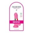 dildo piccolo rosa morbido con ventosa e testicoli fallo mini pene finto pink