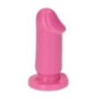 piccolo fallo rosa con ventosa dildo mini vaginale anale per uomo e donna pink